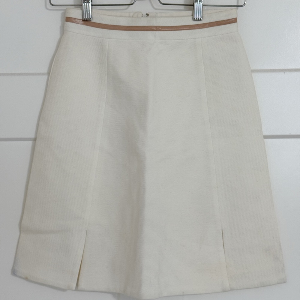 Versace Cream A-Line Skirt